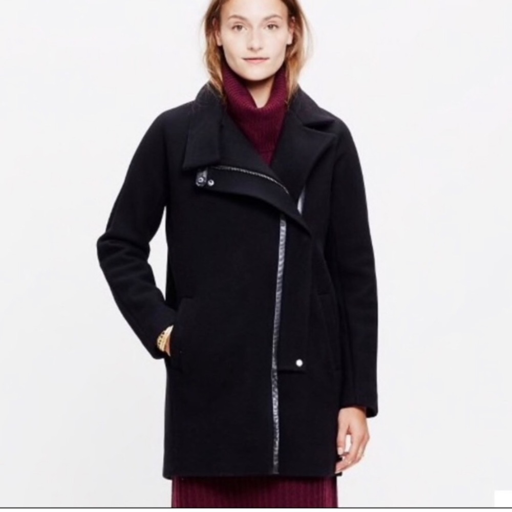 Madewell City Grid Wool Blend Coat